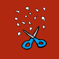 The opponent's Scissors reduce your Paper to nothing